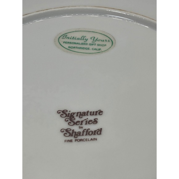 Cheese & Crackers Serving Plate Shafford Signature Series Fine Porcelain - Picture 3 of 4